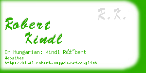 robert kindl business card